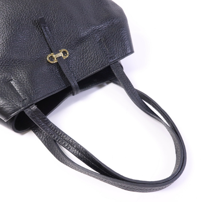 Salvatore Ferragamo 牛皮皮革Shoudler Bag金扣肩背袋-7