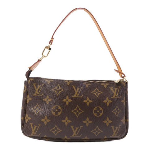 LOUIS VUITTON Monogram Pochette Accessoires金扣手挽袋