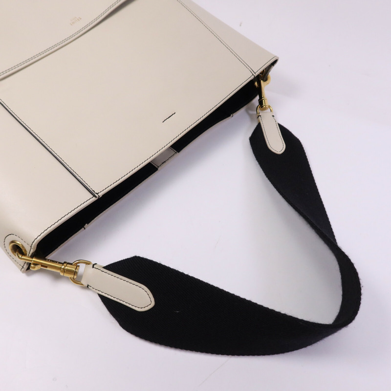CELINE 牛皮皮革Sangle Bucket金扣手挽袋-8