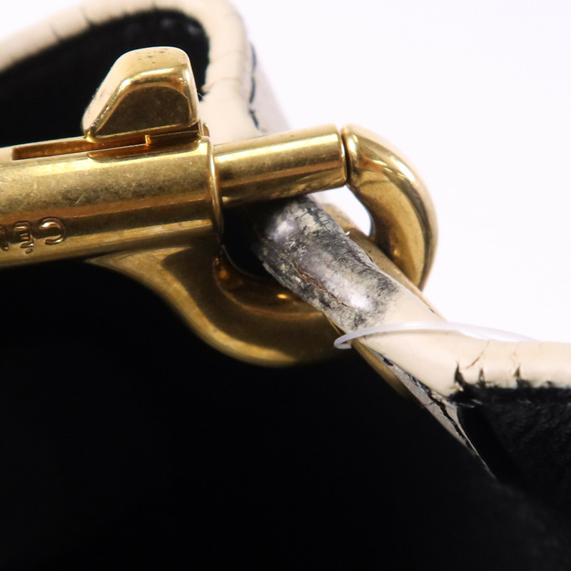 CELINE 牛皮皮革Sangle Bucket金扣手挽袋-14