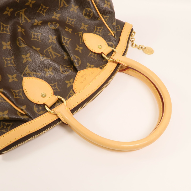 LOUIS VUITTON Monogram Tivoli PM金扣手挽袋-7