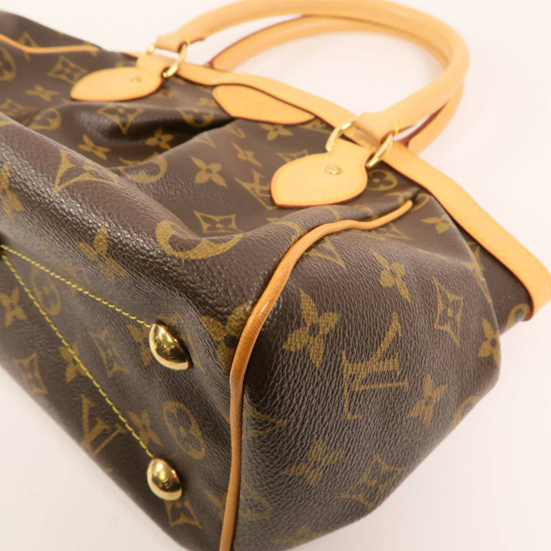 LOUIS VUITTON Monogram Tivoli PM金扣手挽袋-9