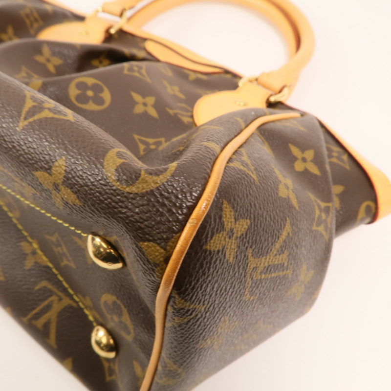 LOUIS VUITTON Monogram Tivoli PM金扣手挽袋-11