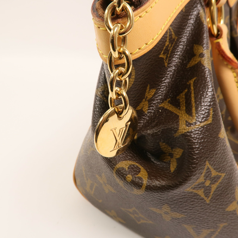 LOUIS VUITTON Monogram Tivoli PM金扣手挽袋-14