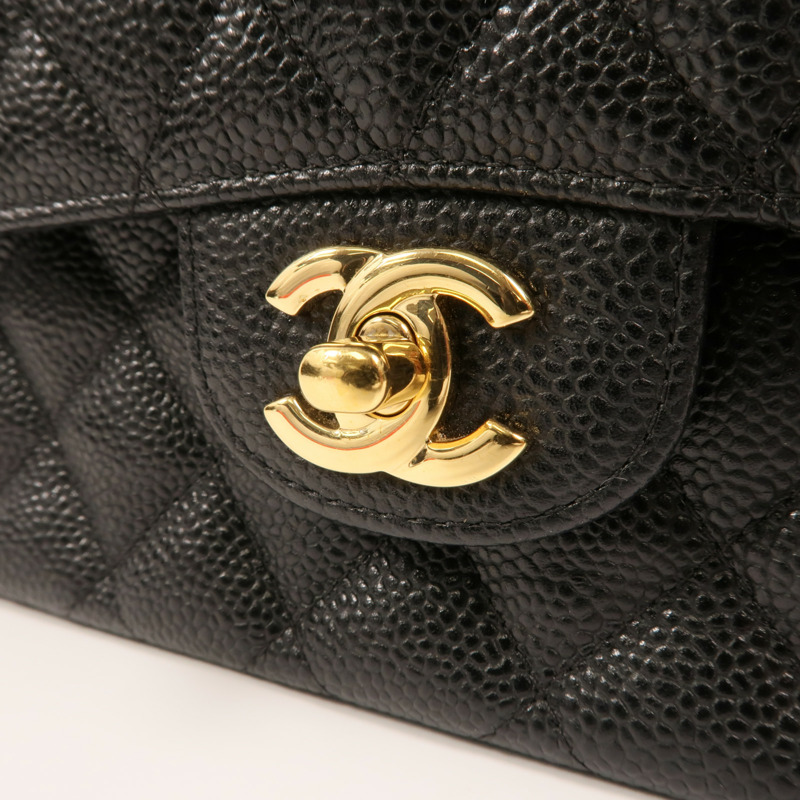 CHANEL 牛皮皮革Classic 25金扣鏈帶肩背袋-9