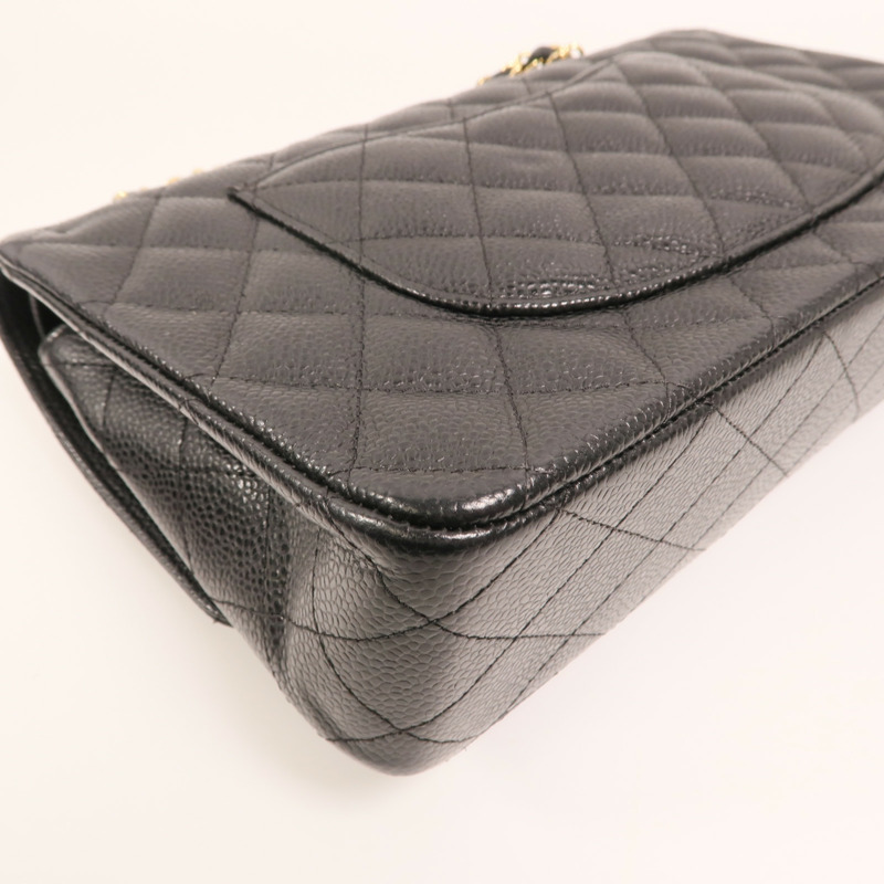 CHANEL 牛皮皮革Classic 25金扣鏈帶肩背袋-15