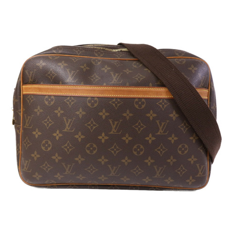 LOUIS VUITTON Monogram Reporter GM金扣肩背袋