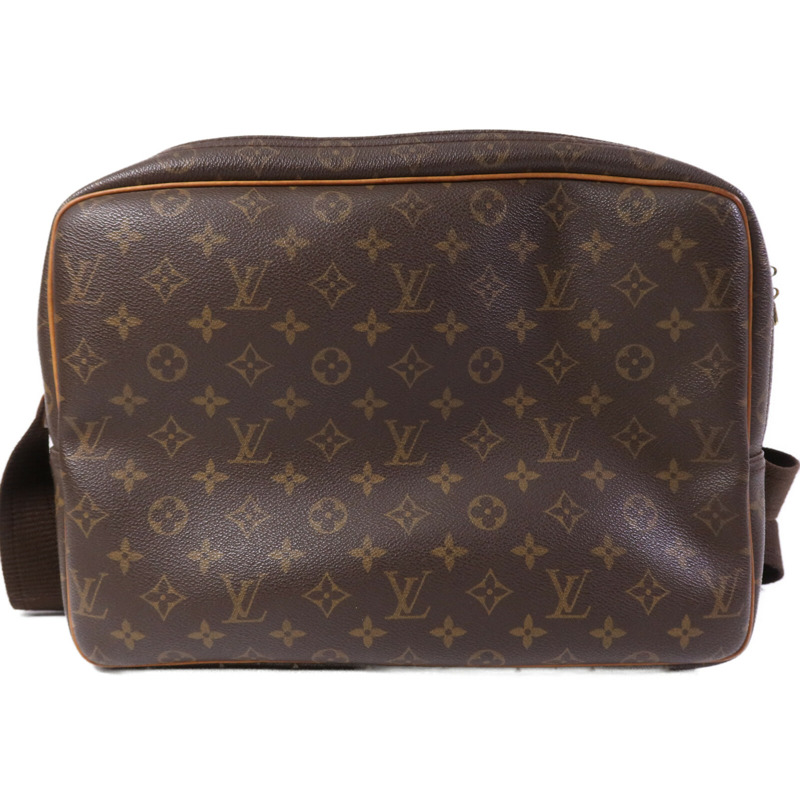 LOUIS VUITTON Monogram Reporter GM金扣肩背袋-1
