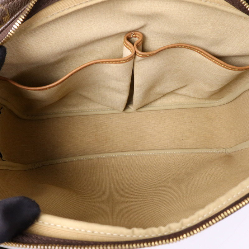 LOUIS VUITTON Monogram Reporter GM金扣肩背袋-5