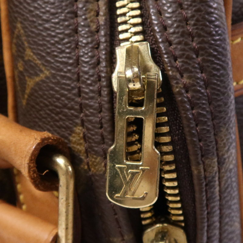 LOUIS VUITTON Monogram Reporter GM金扣肩背袋-7