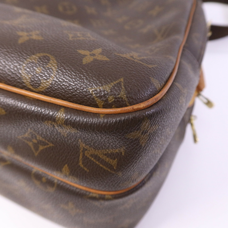 LOUIS VUITTON Monogram Reporter GM金扣肩背袋-12