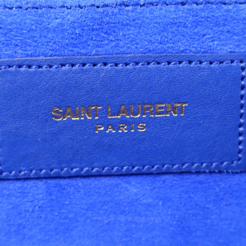 YVES SAINT LAURENT 牛皮皮革Clutch金扣手拿包-6