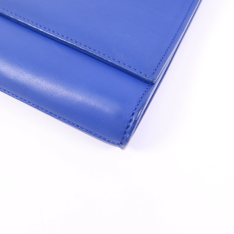 YVES SAINT LAURENT 牛皮皮革Clutch金扣手拿包-9