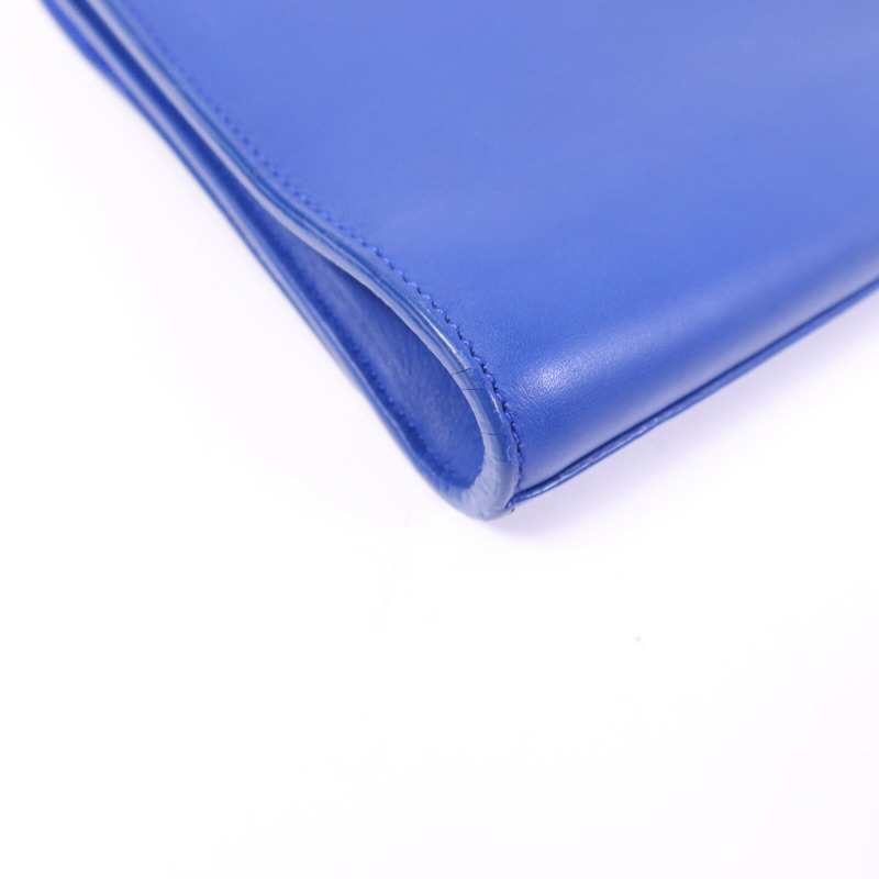 YVES SAINT LAURENT 牛皮皮革Clutch金扣手拿包-12