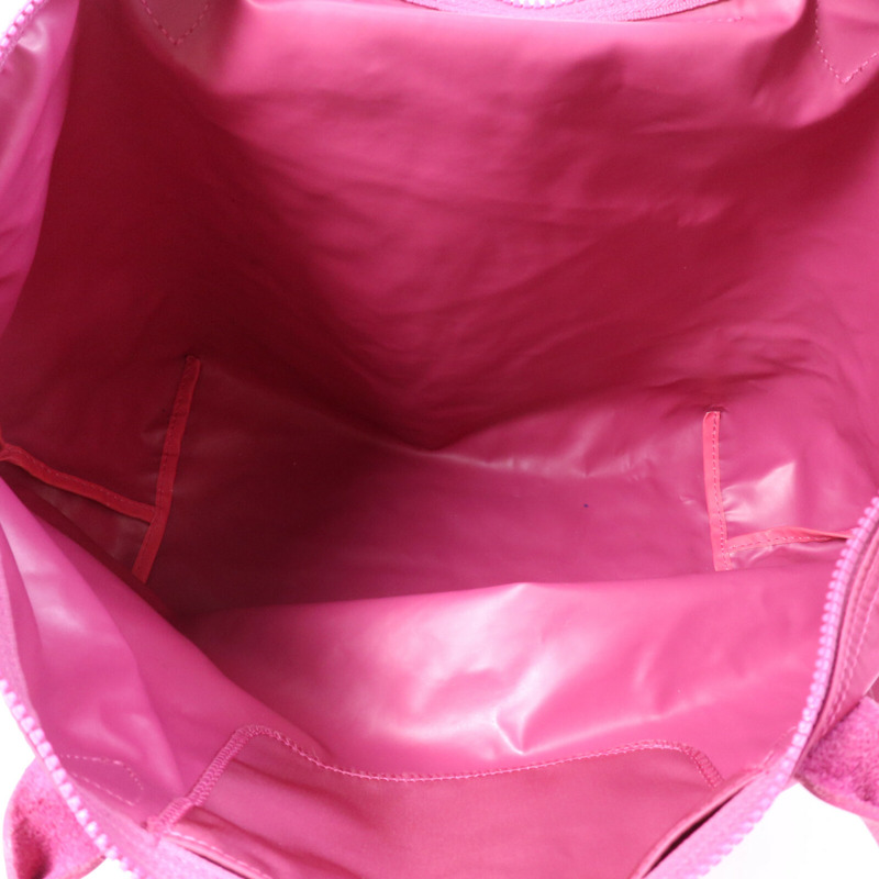 Longchamp 帆布Shoulder Bag銀扣肩背袋-4