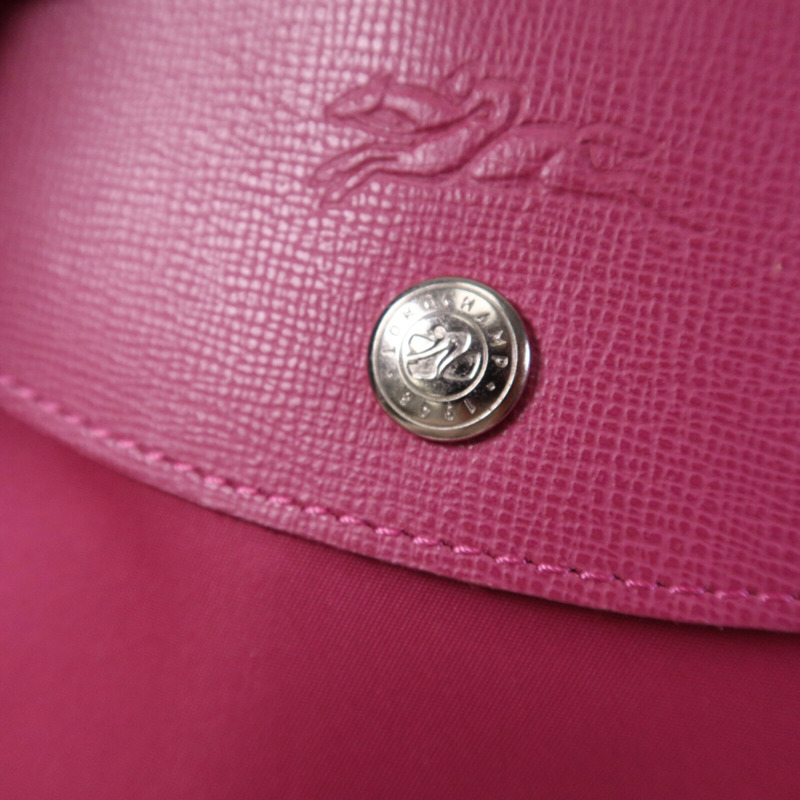 Longchamp 帆布Shoulder Bag銀扣肩背袋-5