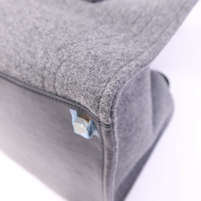 CELINE 羊毛Phantom Luggage金扣手挽袋-9