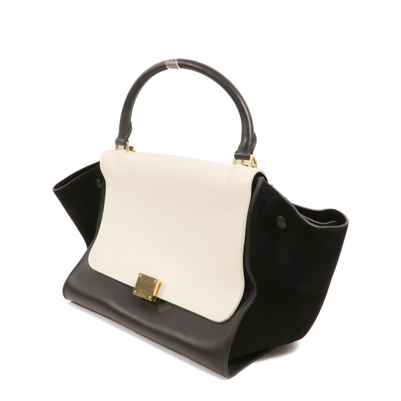 CELINE 牛皮皮革Trapeze金扣手挽肩背兩用袋-2
