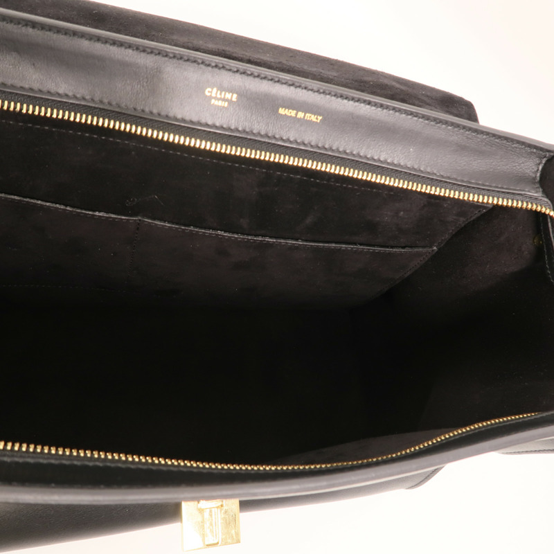 CELINE 牛皮皮革Trapeze金扣手挽肩背兩用袋-4