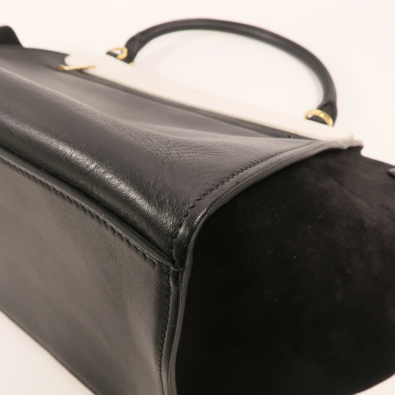 CELINE 牛皮皮革Trapeze金扣手挽肩背兩用袋-11