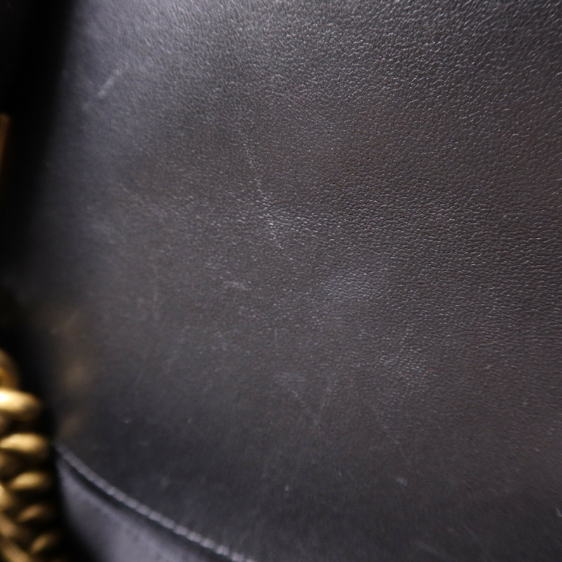 CHANEL 羊皮皮革Boy 25金扣鏈帶肩背袋-19