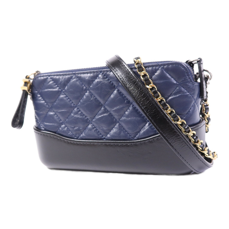 CHANEL 羊皮皮革Gabrielle Wallet On Chain鏈帶肩背袋-2