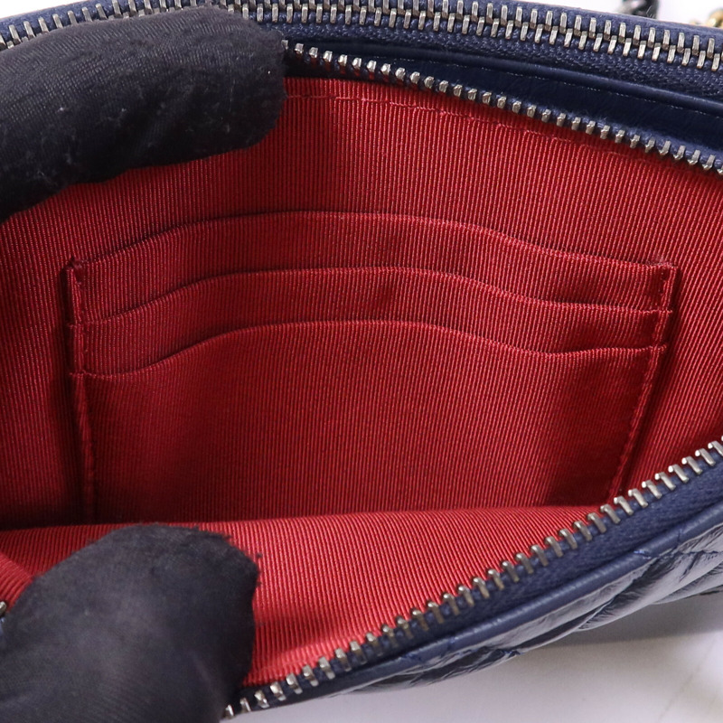 CHANEL 羊皮皮革Gabrielle Wallet On Chain鏈帶肩背袋-5