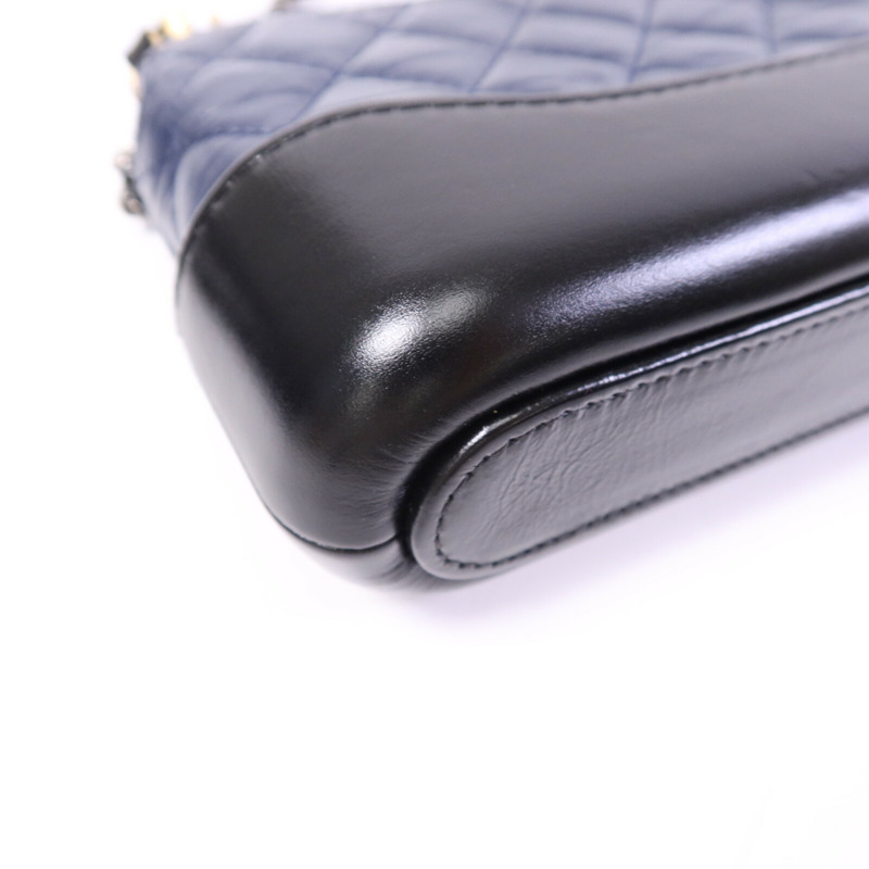 CHANEL 羊皮皮革Gabrielle Wallet On Chain鏈帶肩背袋-13