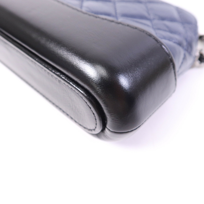 CHANEL 羊皮皮革Gabrielle Wallet On Chain鏈帶肩背袋-14