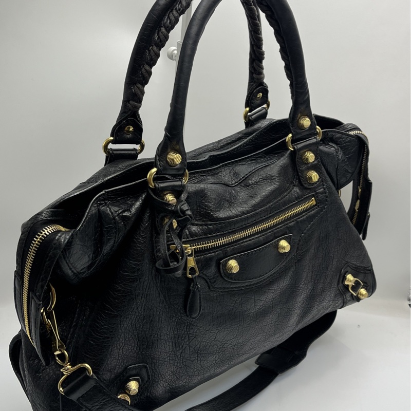 🏷️ Balenciaga 黑金機車包-3