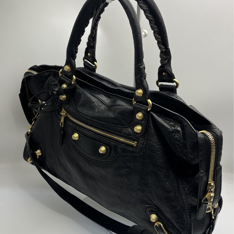 🏷️ Balenciaga 黑金機車包-4