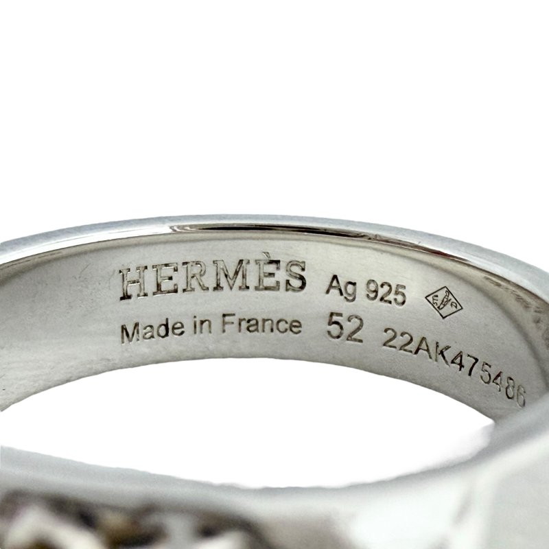 HERMES Collier de chien 純銀 戒指-11