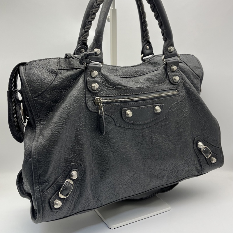 🏷️ Balenciaga 灰色機車包-3