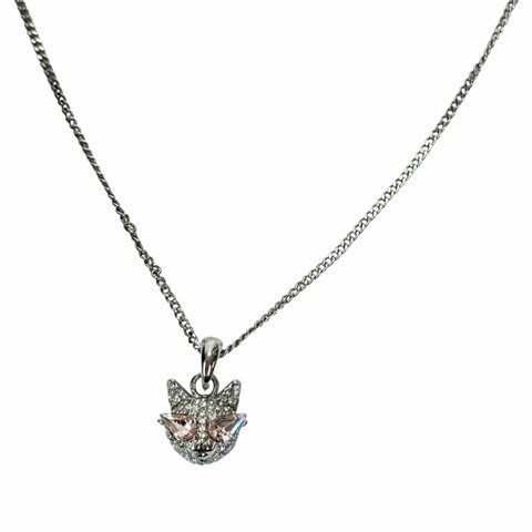 ROGER VIVIER 水鑽 貓咪 頸鏈