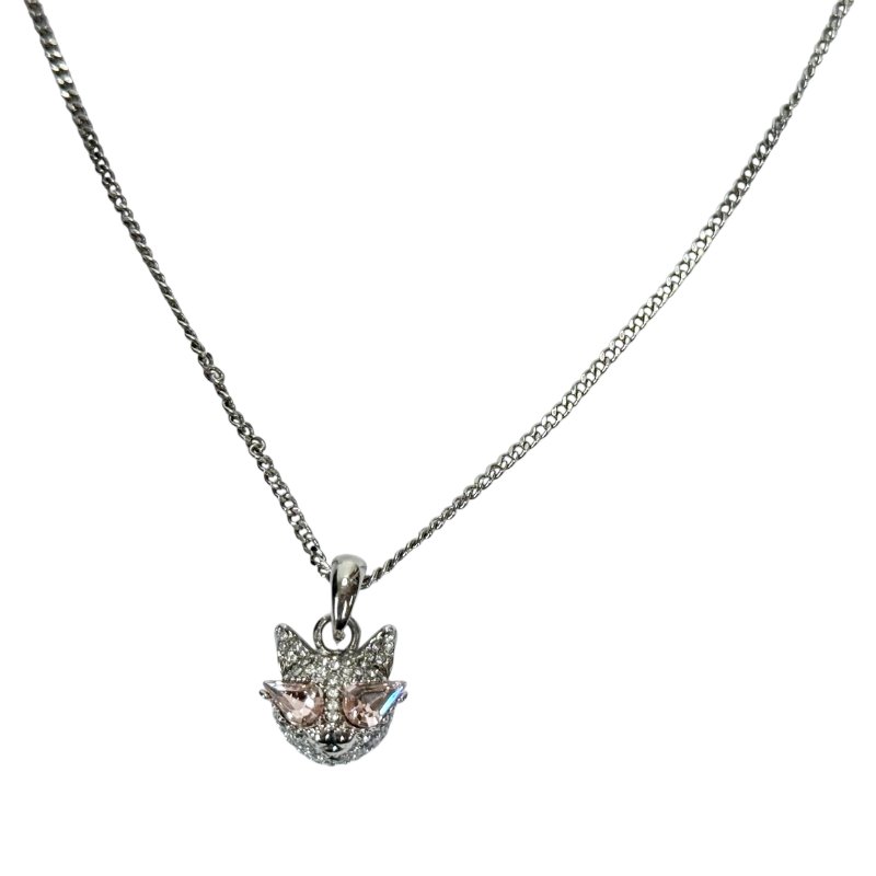 ROGER VIVIER 水鑽 貓咪 頸鏈-0