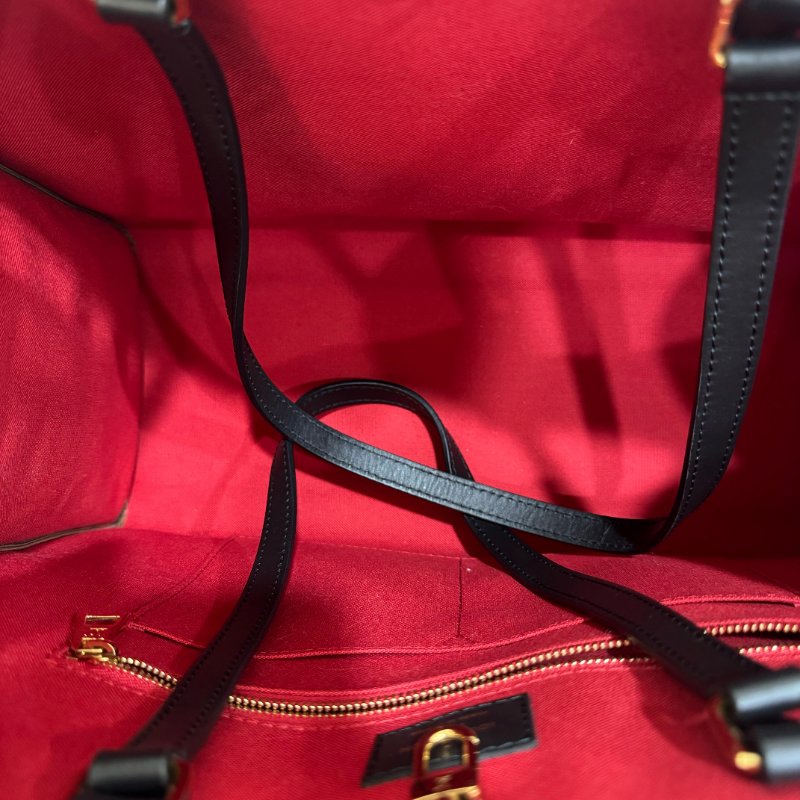 LV ONTHEGO MM 帆布手提肩背手提托特包-8