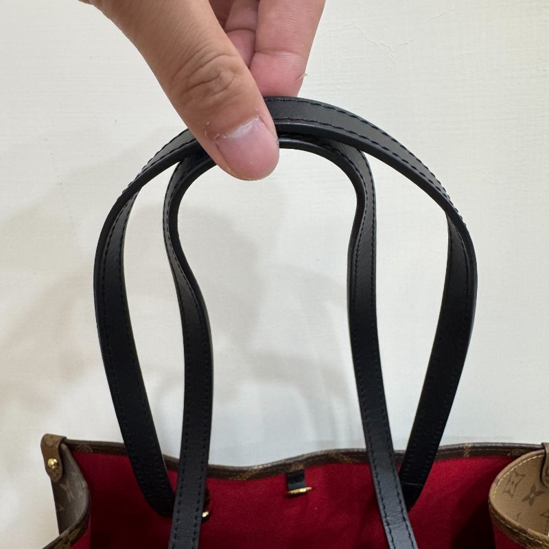 LV ONTHEGO MM 帆布手提肩背手提托特包-9