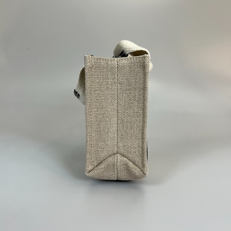 CHLOE 帆布拚黑色WOODY MINI 包-3