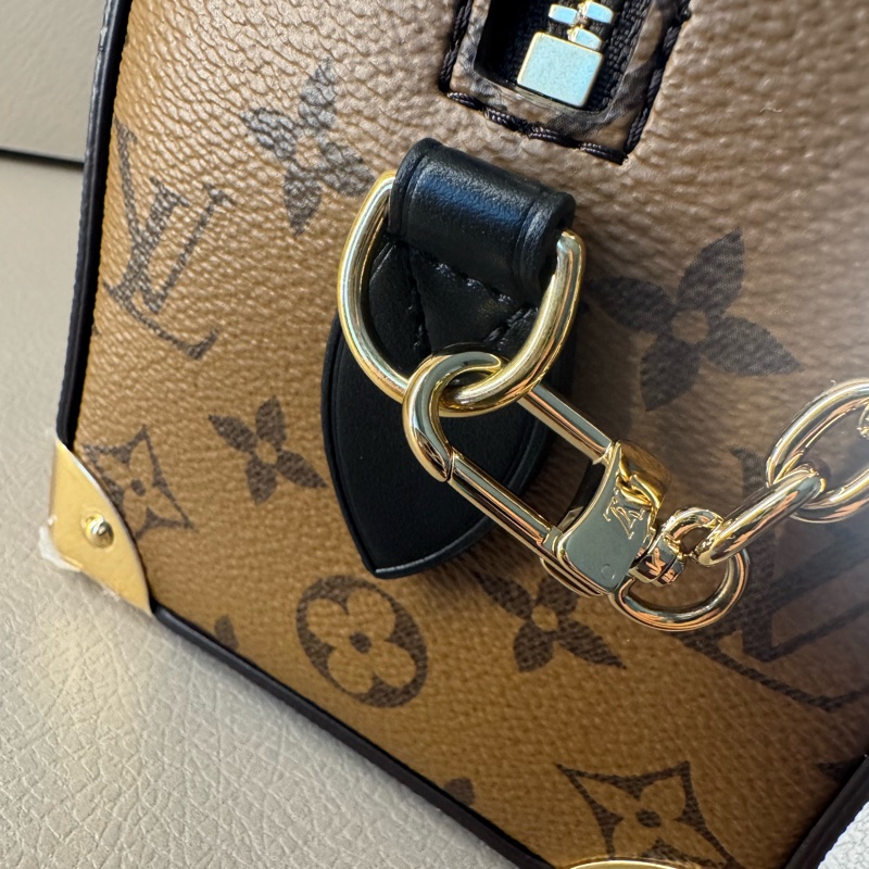 全新全配老花黑手柄 LV Speedy Trunk 20 Monogram｜Cruise 系列｜無植鞣革｜贈全新內膽包-14