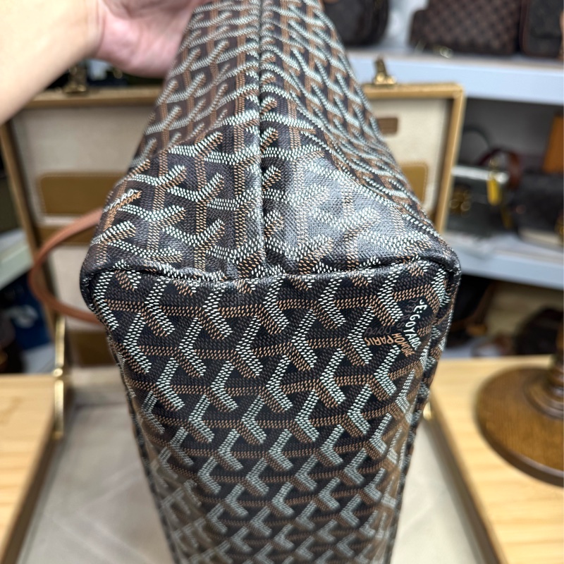 上架中🔑GOYARD 咖啡色經典花紋托特包/子包-1