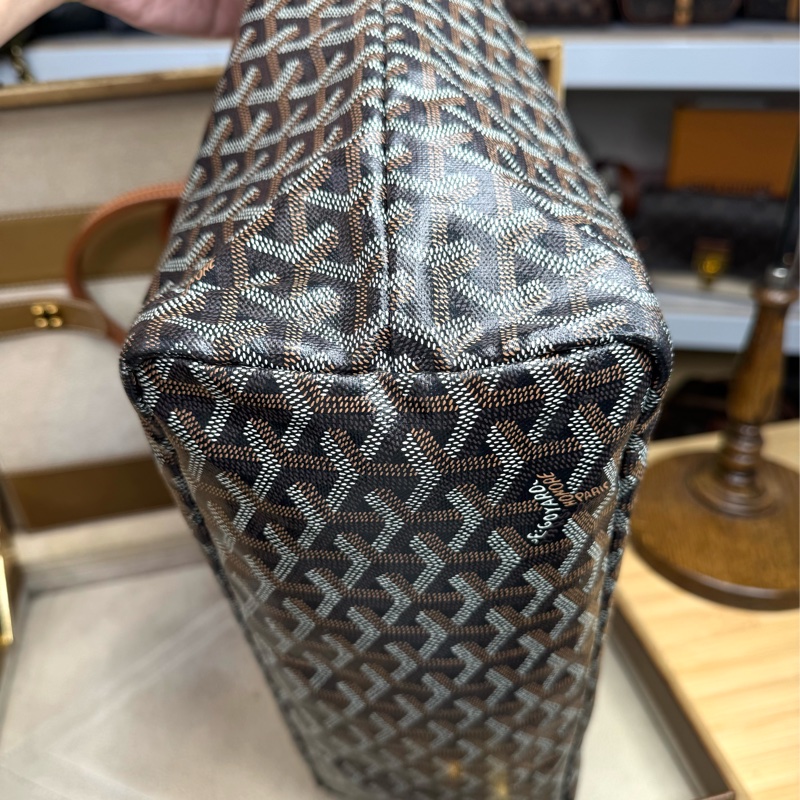 上架中🔑GOYARD 咖啡色經典花紋托特包/子包-2