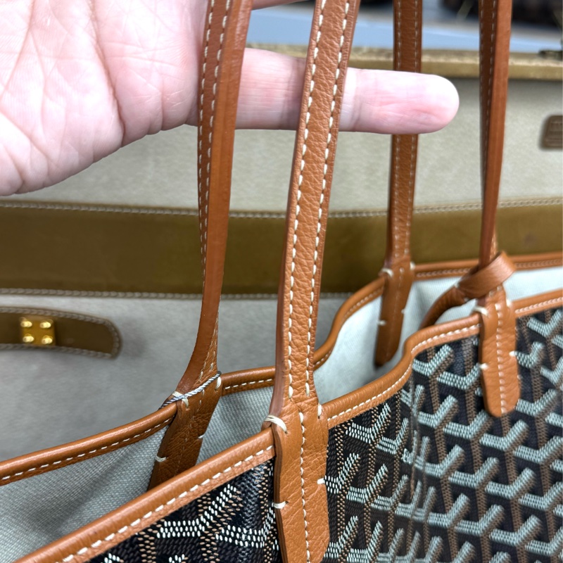 上架中🔑GOYARD 咖啡色經典花紋托特包/子包-6