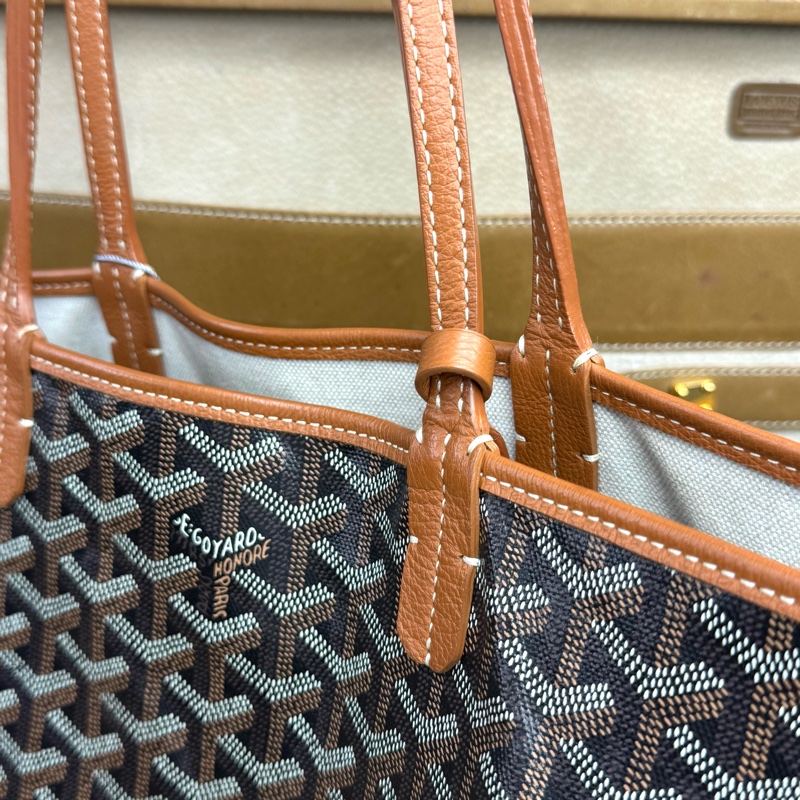 上架中🔑GOYARD 咖啡色經典花紋托特包/子包-8