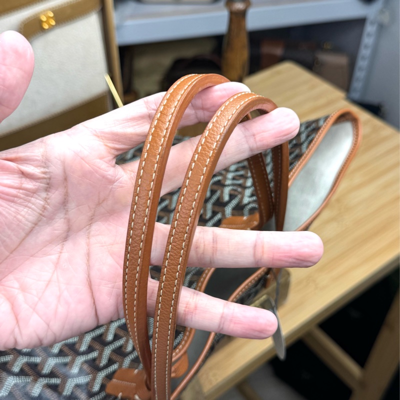 上架中🔑GOYARD 咖啡色經典花紋托特包/子包-10