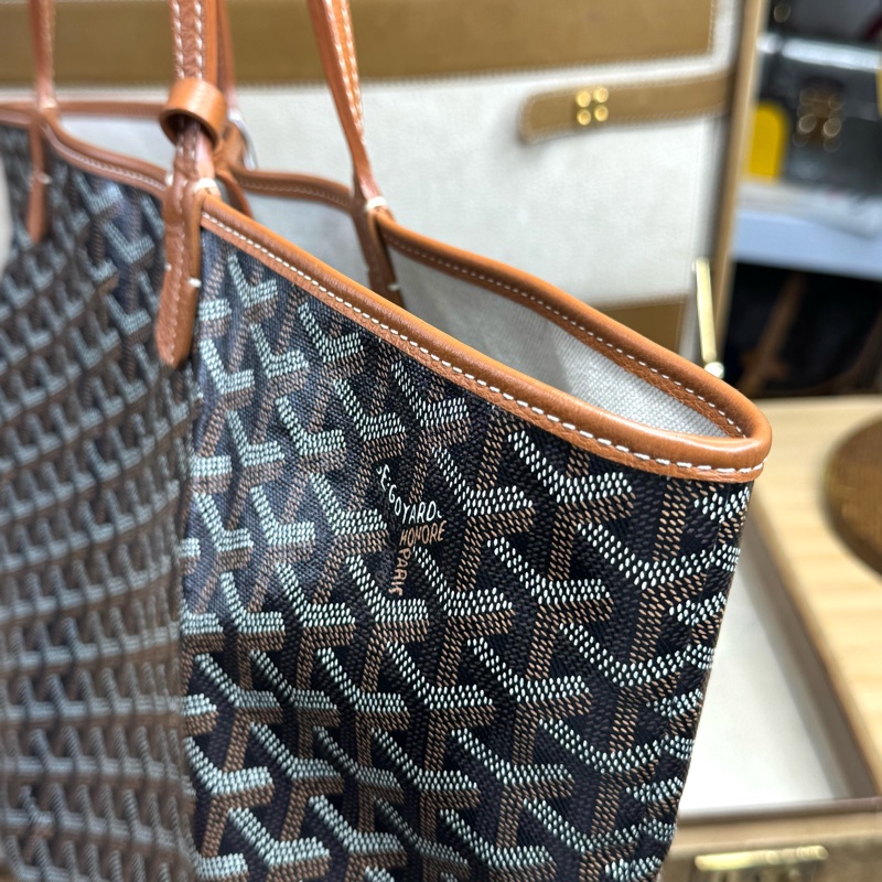 上架中🔑GOYARD 咖啡色經典花紋托特包/子包-12