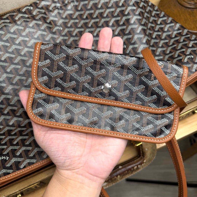 上架中🔑GOYARD 咖啡色經典花紋托特包/子包-16