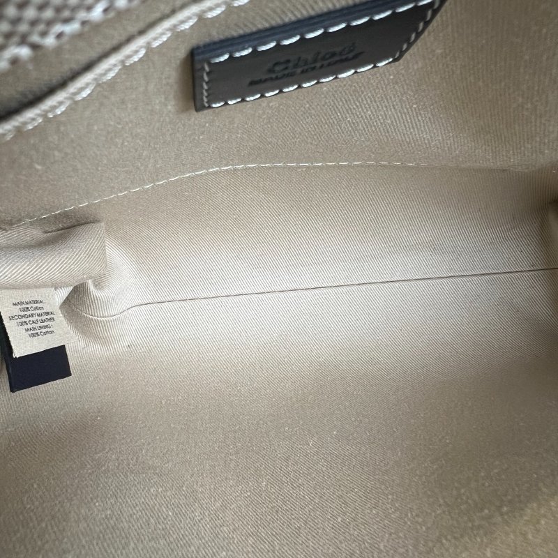 CHLOE 黑帆布WOODY SMALL包-5