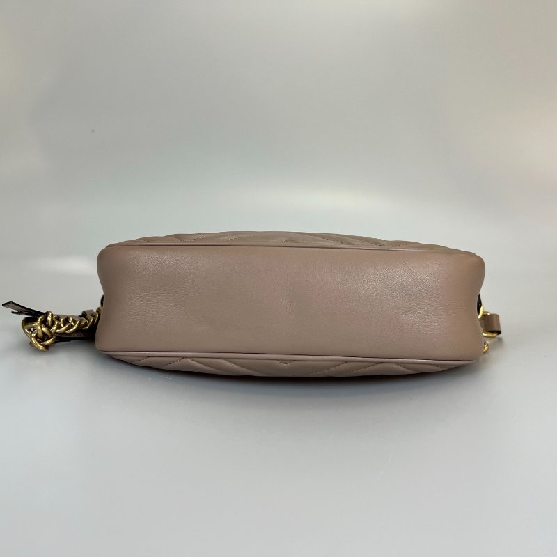 GUCCI 447632 藕粉Marmont相機包 24CM-4