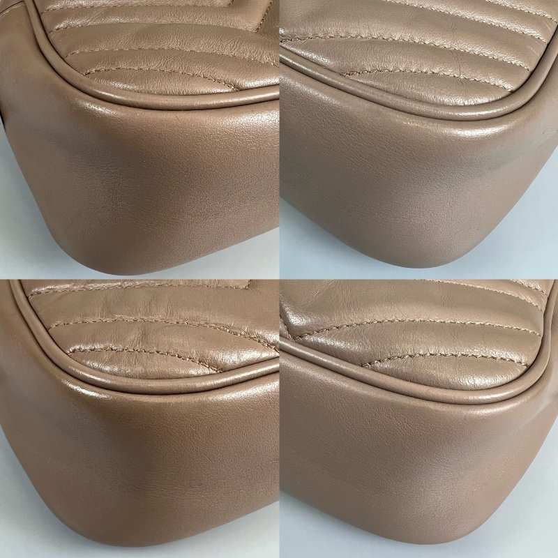 GUCCI 447632 藕粉Marmont相機包 24CM-9