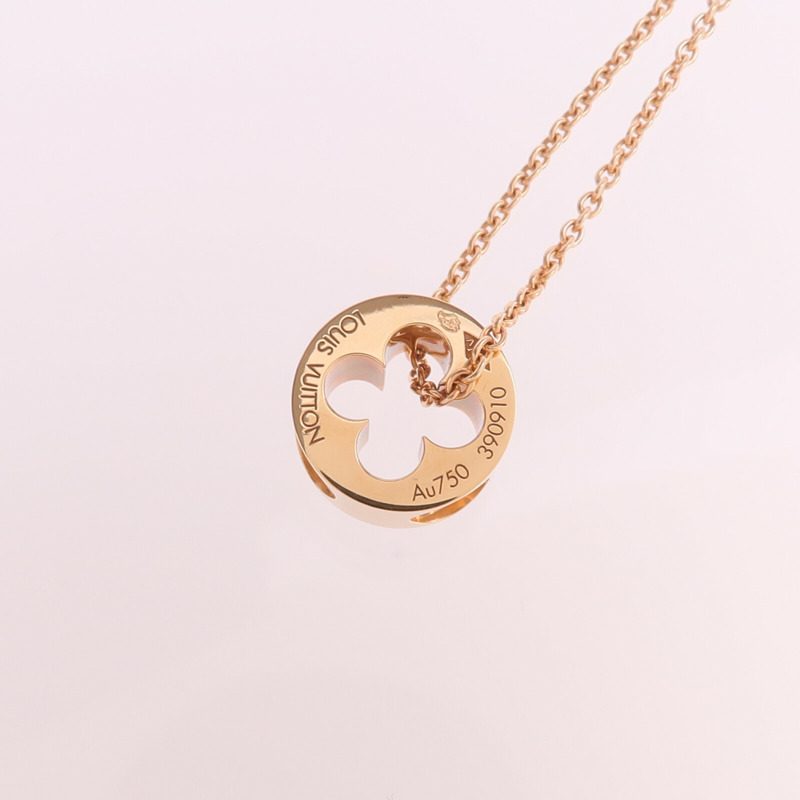 LOUIS VUITTON 18K玫瑰金Empreinte Pendant項鍊-7